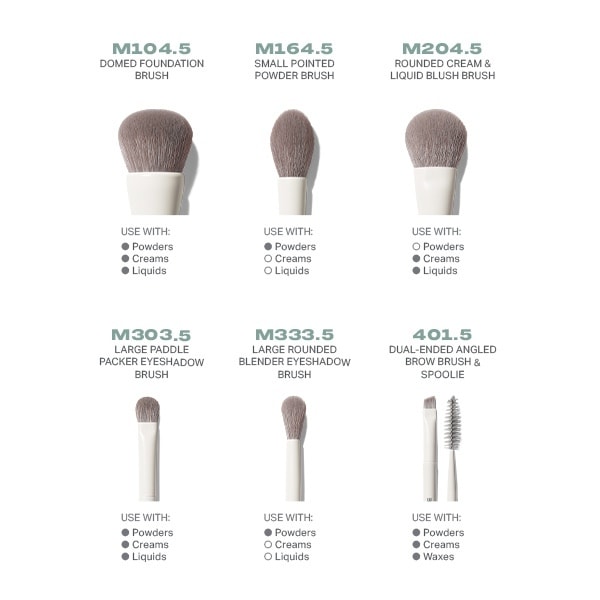 Morphe Along For The Glide 6-Piece Travel Brush Set
