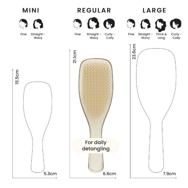 TT ULTIMATE DETANGLER CHROME GOLD.