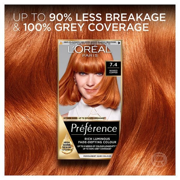 Preference Infinia P74 Mango Intense Copper Hair Dye