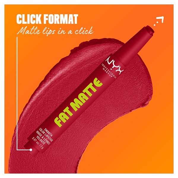 NYX Professional Makeup Fat Matte Lipstick, Scarlet Snuggles