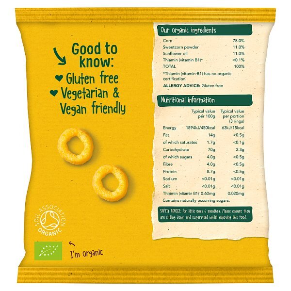Organix Sweetcorn Rings