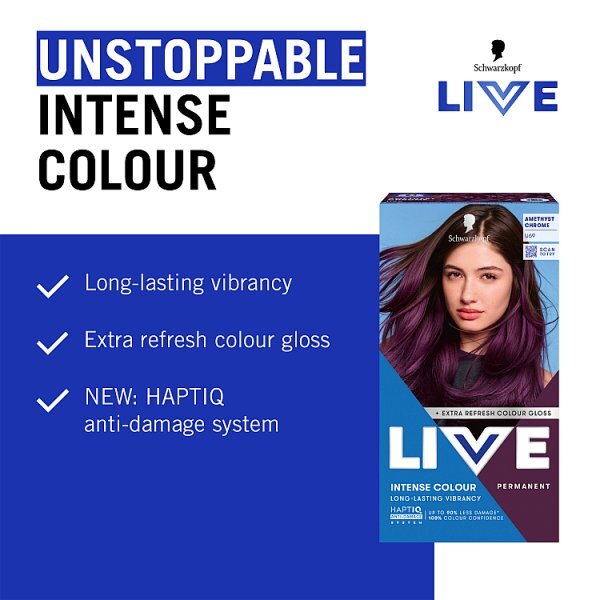 Schwarzkopf LIVE U69 Amethyst Chrome Permanent Hair Dye