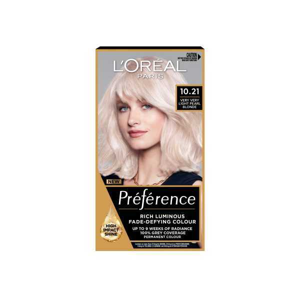 Preference 10.21 Stockholm Very Light Pearl Blonde Hair Dye