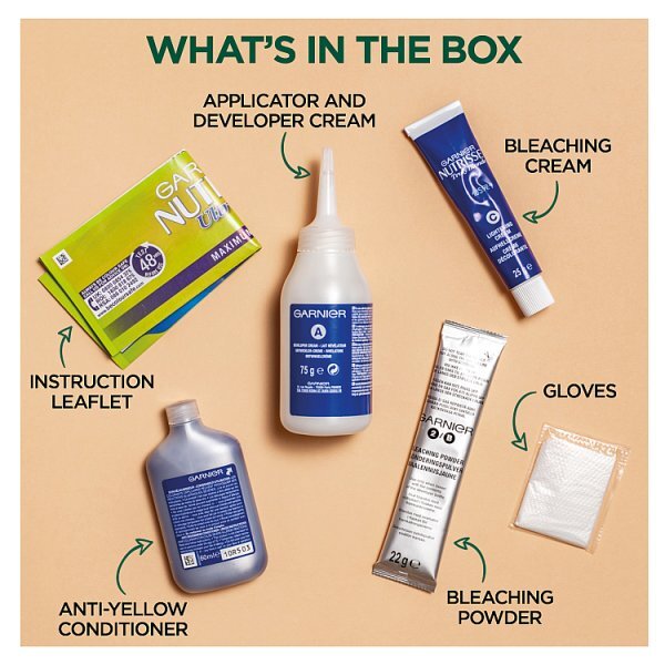 Garnier Nutrisse Ultra Blonde D+++ Bleach Lightener Permanent Hair Dye