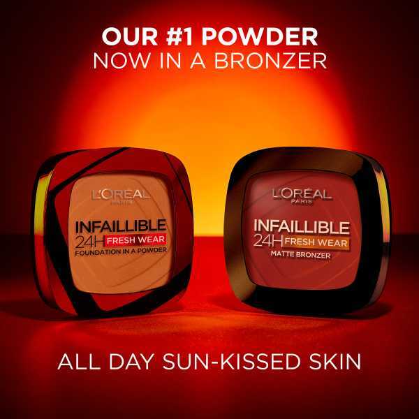 L'oreal Paris Infallible Longwear Matte Bronzer 450 Deep Tan
