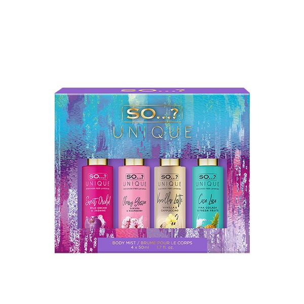 So&? Unique Mini Mist 4 X 50Ml Giftset