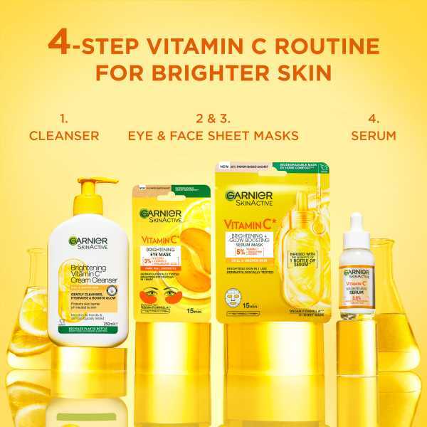 Garnier Vitamin C Eye Serum Tissue Mask