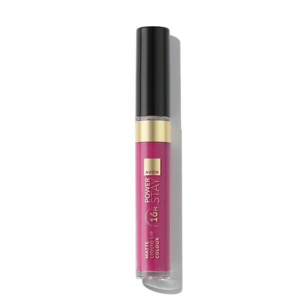 Avon Power Stay 16-Hour Liquid Lip Colour Fail Proof Fuchsia