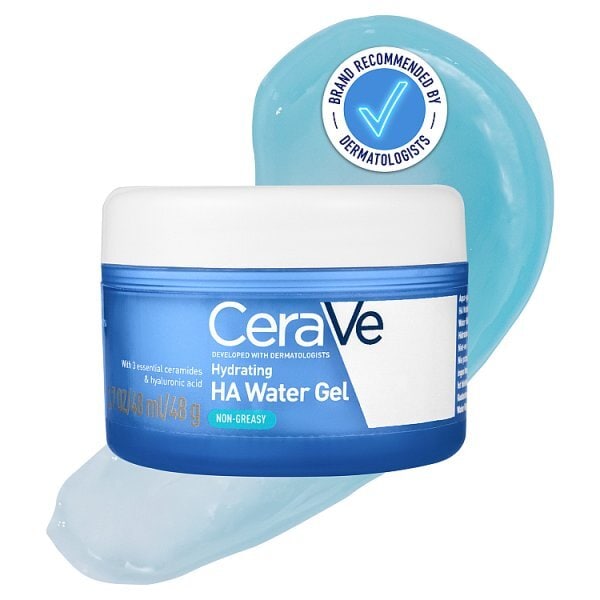 CeraVe Dry-Touch Moisturiser Gel with HA, Niacinamide & Ceramides 48g