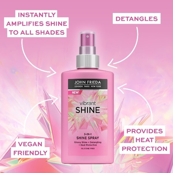 John Frieda Vibrant Shine 3-In-1 Spray 150Ml