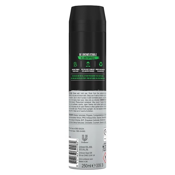 Lynx Antiperspirant Deodorant Aerosol Africa 250ml