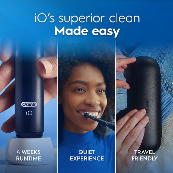Oral-B Io2 Night Black Electric Toothbrush Holiday Giftset