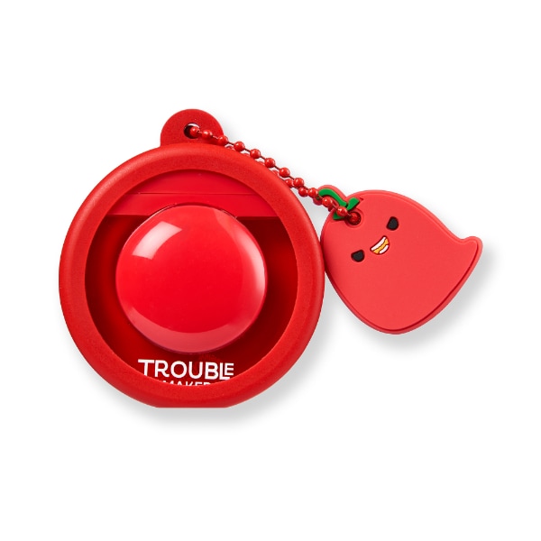 Trouble Maker x Squishmallows Christo the Chilli Plumping Red Bubble Trouble with Snug