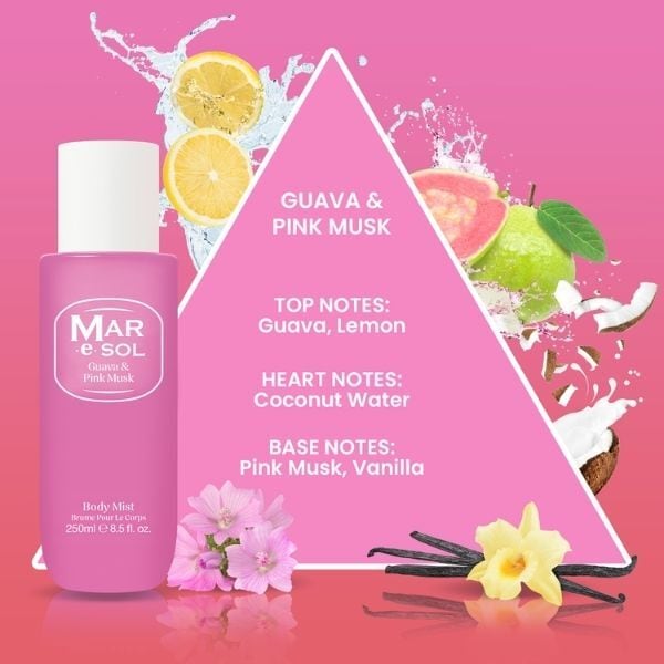 Mar E Sol Guava & Pink Musk Body Mist 250Ml