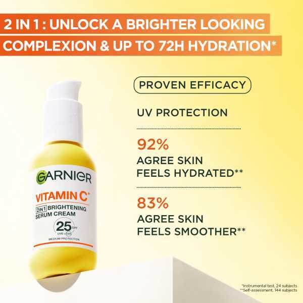 Garnier Vitamin C Brightening Serum Cream 50Ml