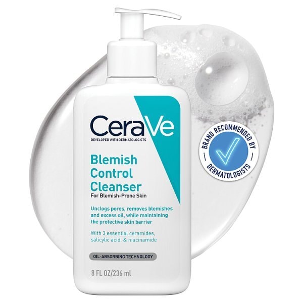 CeraVe Blemish Control Cleanser with Salicylic Acid & Niacinamide for Blemish-Prone Skin 236ml