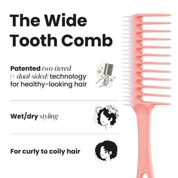 Tangle Teezer Wide Tooth Comb - Mango & Pink