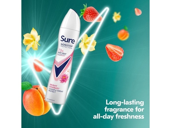 Sure Nonstop Protection Bright Bouquet Anti-Perspirant Aerosol 250 ml