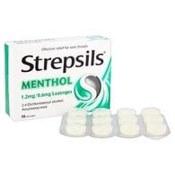 Strepsils Sore Throat Menthol Lozenges 36s