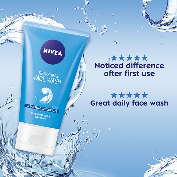 NIVEA Daily Essentials Refreshing Face Wash Gel 150ml