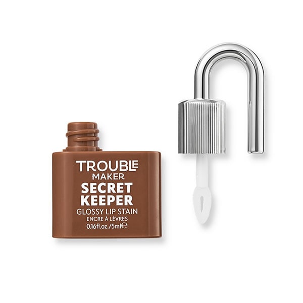 Trouble Maker Secret Keeper Lip Gloss Stain Fess Up Latte Nude