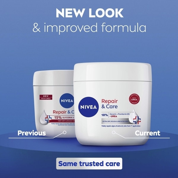 NIVEA Repair & Care Urea Moisturiser Cream 400ml