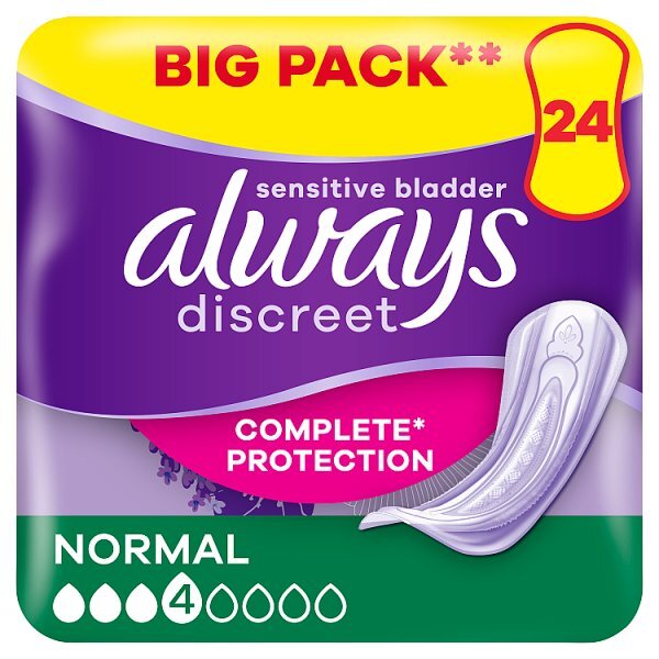 Always Discreet Incontinence Pads Normal 24