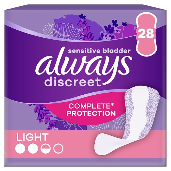 Always Discreet Incontinence Liners Light 28