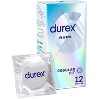 Durex Nude Condoms Enhanced Sensitivity Regular Fit 12s