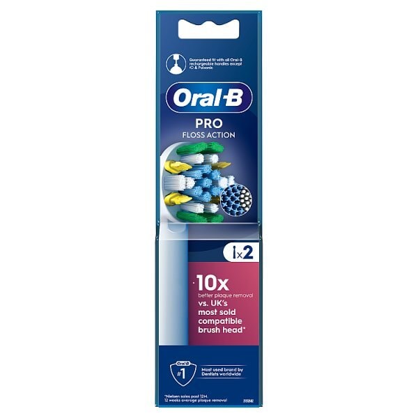 Oral-B Pro Floss Action Toothbrush Heads, 2 Counts