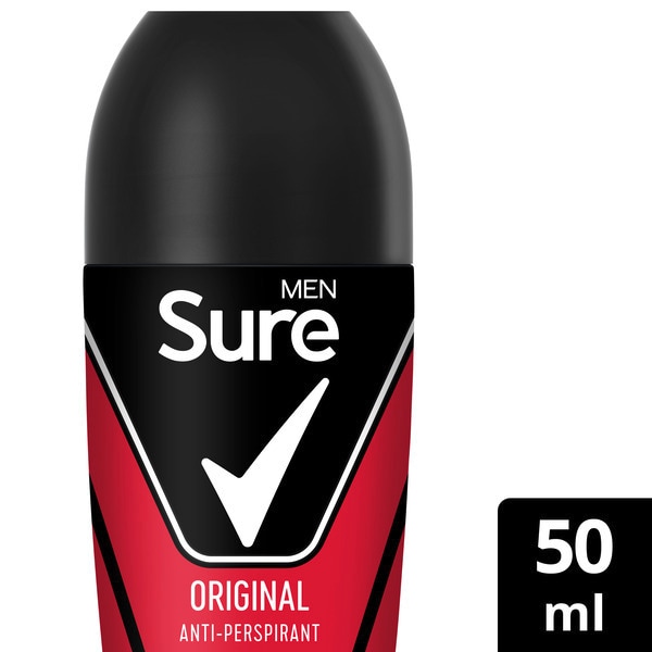 Sure Men Antiperspirant Deodorant Roll On Base Original 50Ml