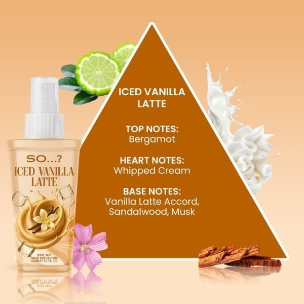 So? Delish Iced Vanilla Latte Body Mist 150ml