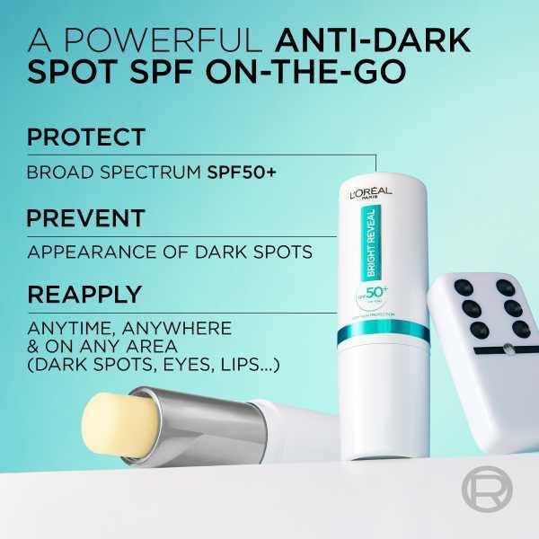 L'Oréal Paris Bright Reveal Daily UV Stick Spf 50+, 9ml