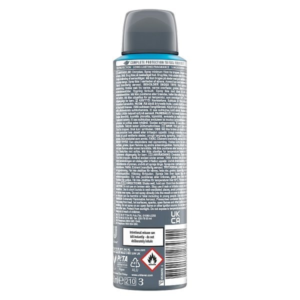 Dove Men+Care Advanced Clean Comfort Anti-Perspirant Aerosol 150 ml