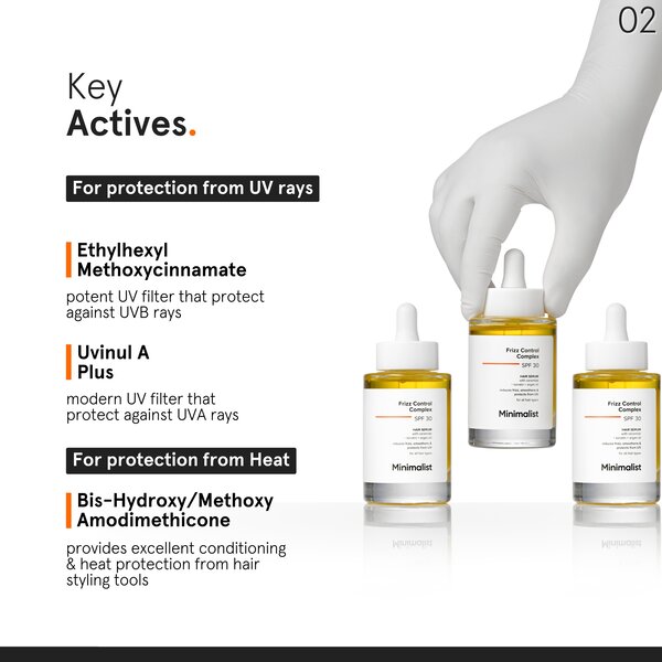 Minimalist Frizz Control Complex Hair Serum 50ML