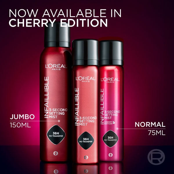 L'Oreal Paris Infallible 3-Second Setting Mist Cherry Fix