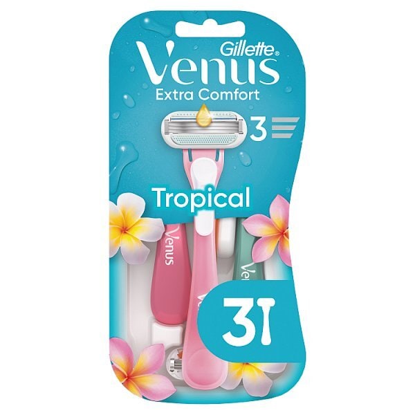 Venus Tropical Disposable Razors X3