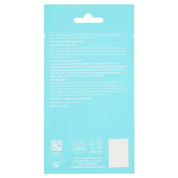 Superdrug Solait After Sun Facial Sheet Mask