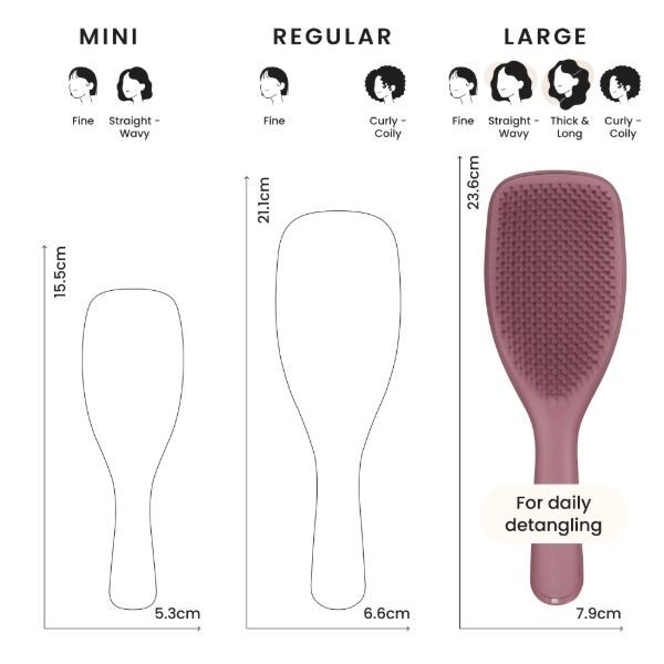 TT LARGE ULTIMATE DETANGLER PINK VELVET