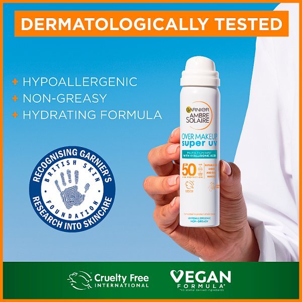 Ambre Solaire Sensitive Over Makeup Mist SPF50 75ml