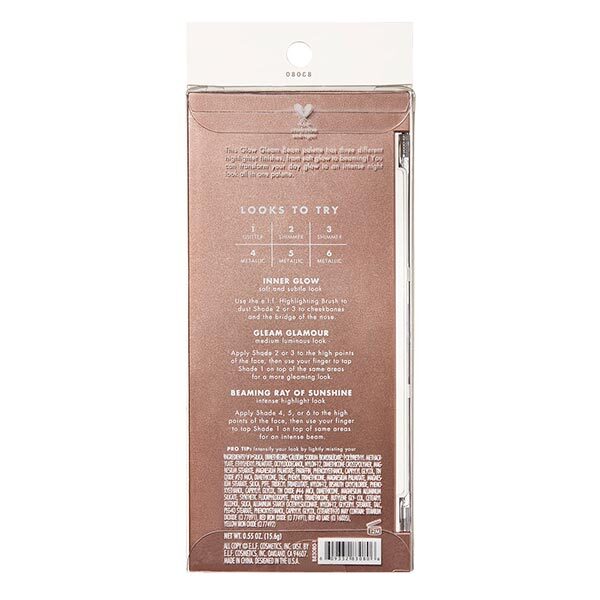 e.l.f. Glow, Gleam, and Beam Highlight Palette Light