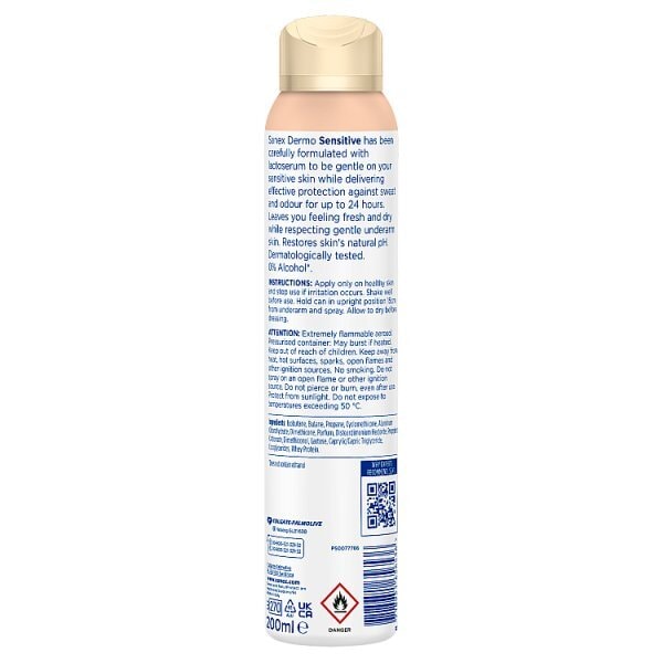 DNR Sanex Dermo Sensitive Antiperspirant Spray 200Ml