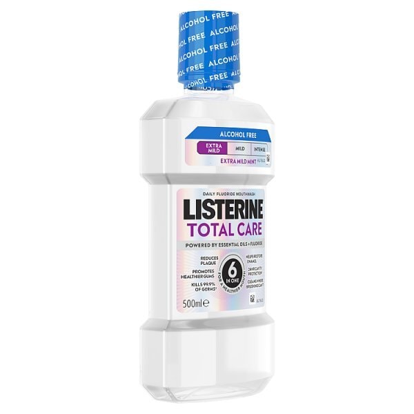 Listerine Total Care Extra Mild Alcohol Free Mouthwash 500Ml