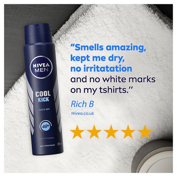 NIVEA MEN Cool Kick Anti-Perspirant Deodorant Spray 250ml