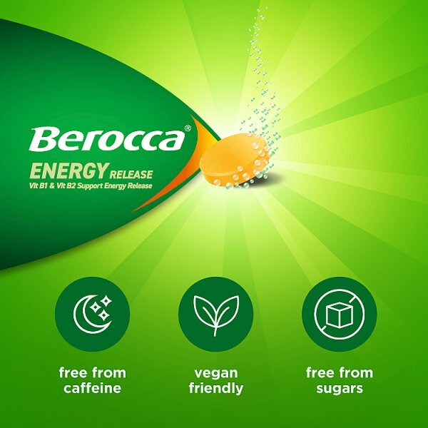 Berocca Natural Orange Sugar Free Effervescent 45 Tablets