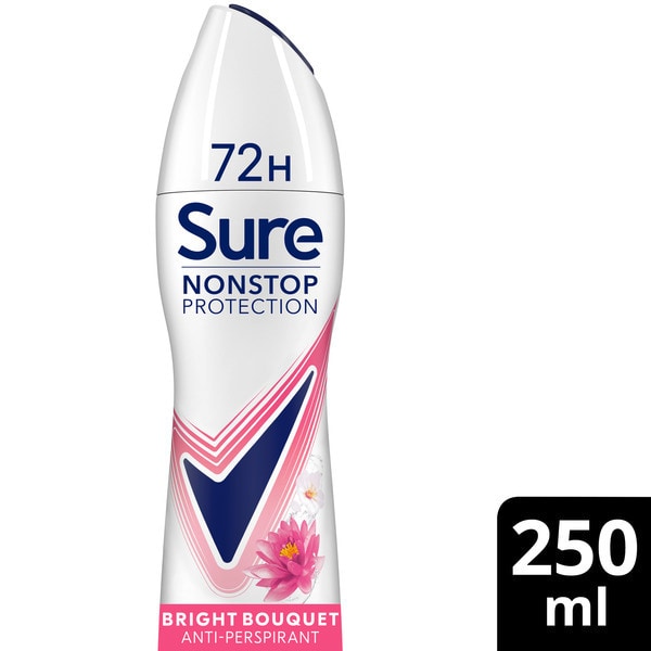 Sure Nonstop Protection Bright Bouquet Anti-Perspirant Aerosol 250 ml
