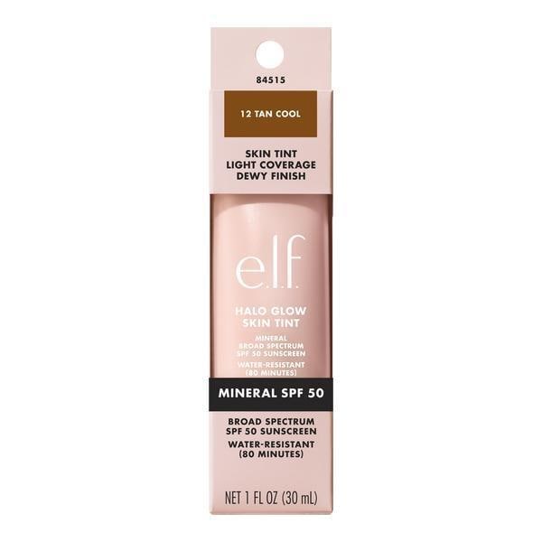 e.l.f. Halo Glow Skin TintÿFoundation - SPF 50 12 Tan Cool