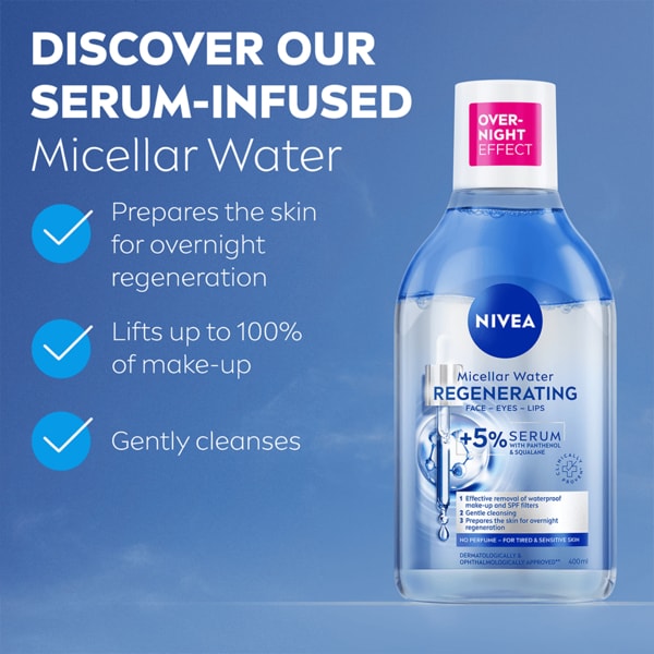 NIVEA Regenerating Micellar Water +5% Serum 400ml