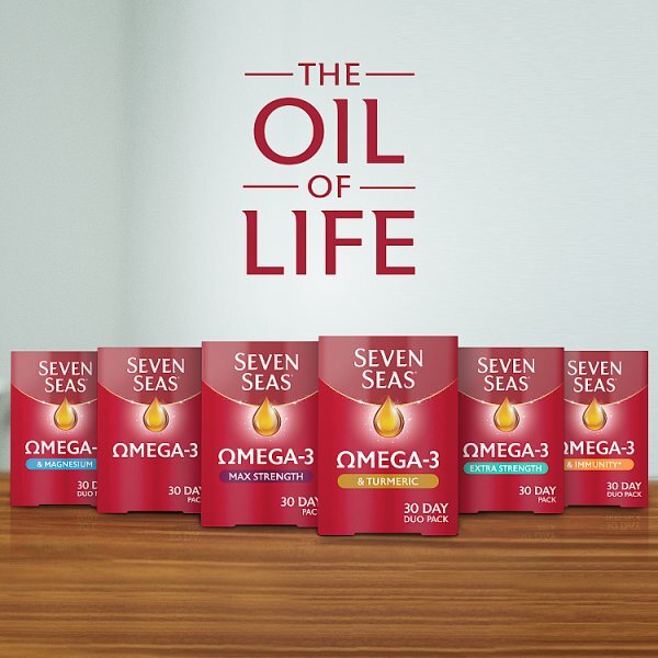 Seven Seas Omega-3 Plus Turmeric - 30 Duo Pack