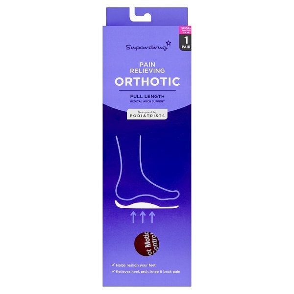 Superdrug Full Length Orthotic Insole Small (Size 3 to 5)